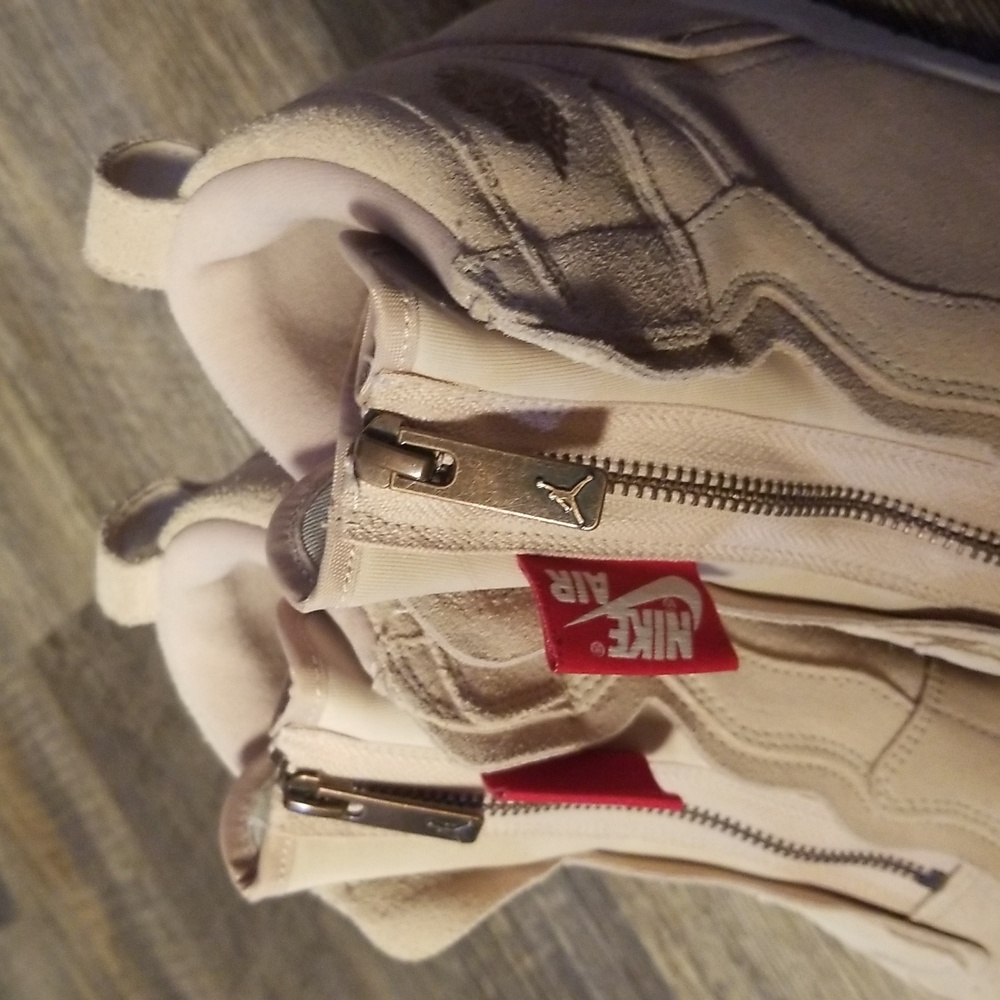 NIKE Air Jordan 10 Women Hightop Balarina Pink Suede Zip up EXCELLENT condition - Picture 10 of 17